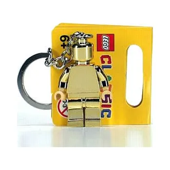 LEGO® klíčenka 852688(850807) Golden Minifig Key Chain (Chrome Gold) (Golden Minifig Key Chain (Chrome Gold) )