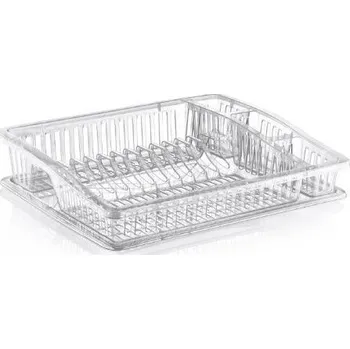 Organizace kuchyně Odkapávač 45x365cm velký na nádobí, transp.plast