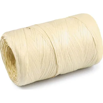 Příze Lýko rafie přírodní, k pletení tašek, šíře 5-8 mm