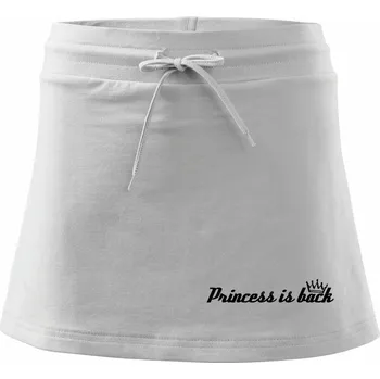Dámská sukně Princess is back korunka - Sportovní sukně - two in one - XS ( Bílá )
