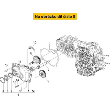 Piaggio Hřídel zadního kola GTS 125 B0168965