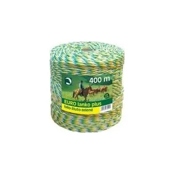 Ohradník Eurolanko 3mm pro ohradníky bílo-žluto-zelené 100m