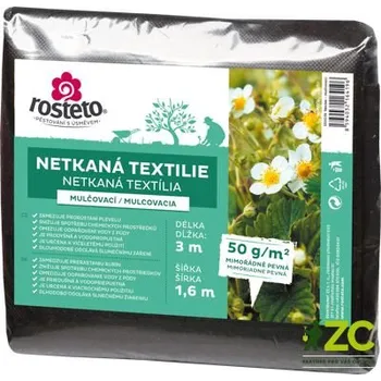 Mulčovací textilie Neotex / netkaná textilie Rosteto - černý 50g šíře 3 x 1,6 m