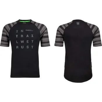 cyklistický dres cyklistický dres Rock Machine TRAIL.JERSEY.SS.MAN/BLACK/GREY