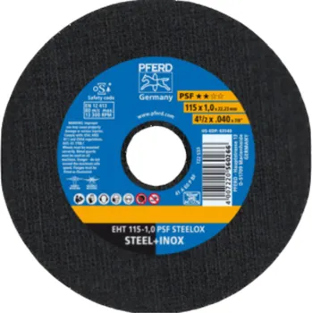Řezný kotouč Řezný kotouč PFERD PSF STEELOX Rozměry: 115x1x22,23