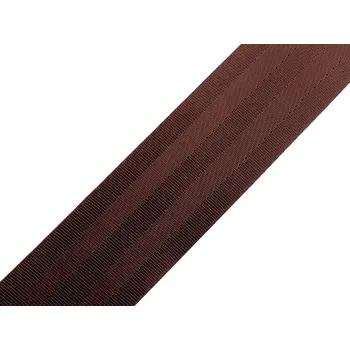 Galanterie Hladký oboustranný popruh s leskem šíře 50 mm