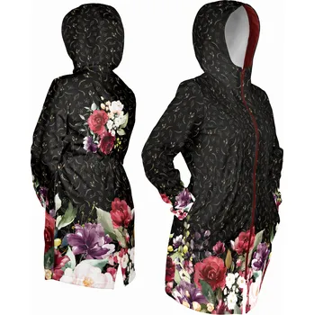 2. Třída - Panel se střihem 36 dámská softshell bunda zlaté květiny černé