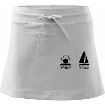 Dámská sukně Problem solved - plachetnice - Sportovní sukně - two in one - M ( Bílá )
