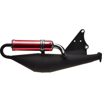Výfuk pro motocykl Baotian Výfuk 2T standard - červená koncovka ZBF8001CR