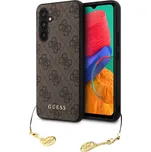 Guess 4G Charm kryt pro Samsung Galaxy S23 FE hnědý