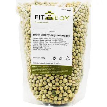 Příloha FITBOY Hrách zelený celý neloupaný 1000g 1000g