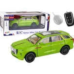 LEAN Toys Hliníkový model RC auta 1:24 zelený, s kouřovým efektem