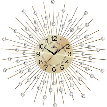 Hodiny MPM Designové paprskovité skleněno kovové hodiny MPM Noore - B E04.4497.80