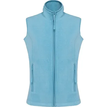 Dámská fleecová vesta MELODIE, Kariban Barva: Tyrkysová melírovaná, Velikost: XL
