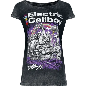 Dámské tričko Tričko z Electric Callboy - Choo Choo - Ženy - šedá