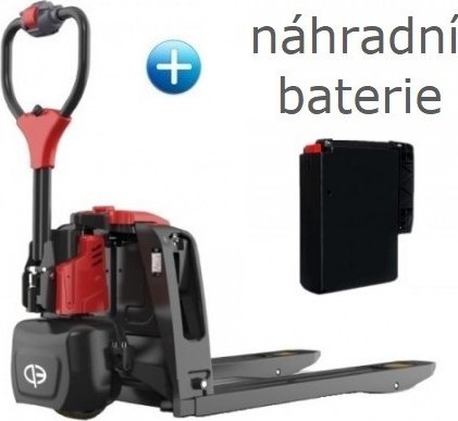 Elektrický paletový vozík CBD-15-F4p + Náhradní baterie | VÝHODNÝ BALÍČEK PRODUKTŮ