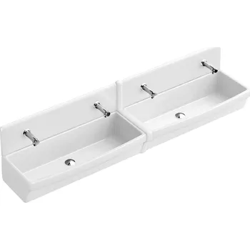 Umyvadlo Villeroy & Boch O.Novo umyvadlo 100x41 cm obdélníkový klasický-nábytkový-dvojitý bílá 68200001