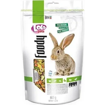 Krmivo pro hlodavce Lolo Pets LOLO Foody kompletní krmivo pro králíky 600 g