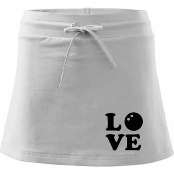 Dámská sukně Squash love - Sportovní sukně - two in one - XS ( Bílá )