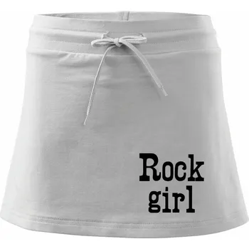 Dámské oblečení Rock Girl - Sportovní sukně - two in one - XS ( Bílá )