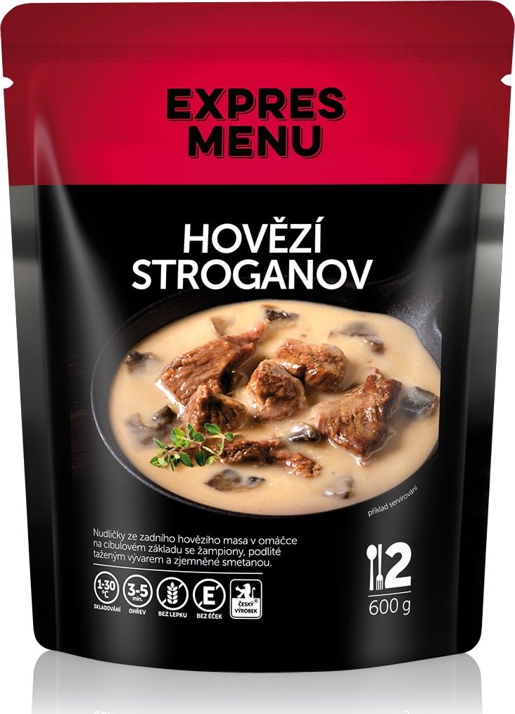 EXPRES MENU Hovězí Stroganov 600g (2 porce)