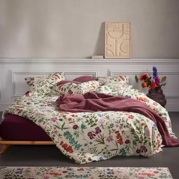 Povlečení Essenza | Luxusní povlečení Marigold Vanilla 140x200, 70x90 - 100% bavlněný satén