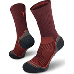 Northman Trek Silver Merino Light Velikost: 39-41 Vínové Antibakteriální Turistické Merino Ponožky