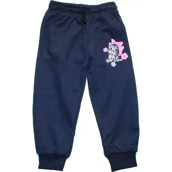 Dívčí tepláky slabé KOČIČKA 1509 modré 737/21 vel. 116