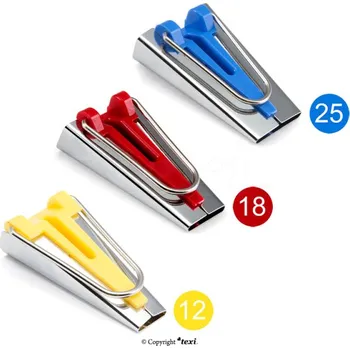 Příslušenství k šicímu stroji Zakladače šikmých proužků - sada 12/18/25 mm