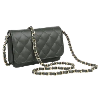 Kabelka NovaKabelka.cz Kožená italská crossbody kabelka Milva Verde Scura