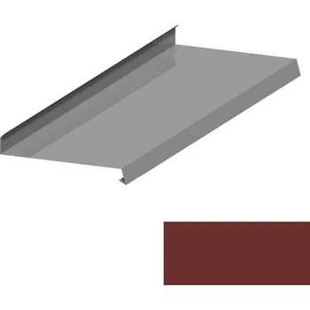 Střecha DEK Oplechování římsy RS312A SP&nbsp;25 RAL 3009 cihlově hnědá