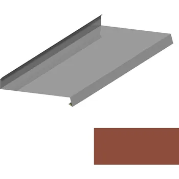 Střešní lemovaní DEK Oplechování římsy RS312A SP 25 2M604 cihlová