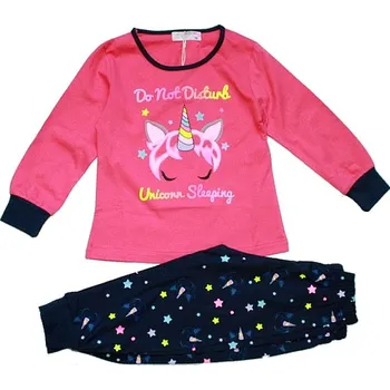 Dětské dívčí pyžamo svítící ve tmě JEDNOROŽEC 1757 růžová tm 876/62