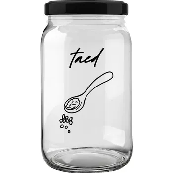 Sklenice Úklid pro klid Sklenice na TAED 0,9 l Velikost: 0,9 l, Typ písma: Psací