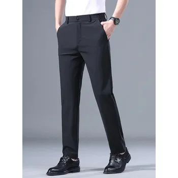 Pánské kalhoty Formální pánské kalhoty stretč business Barva: Černá, Velikost: 32