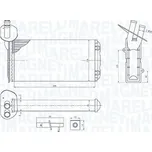 Výměník tepla, vnitřní vytápění MAGNETI MARELLI BR410