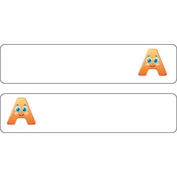 Knihovna Kovový obdélníkový rozřaďovač Veselá abeceda