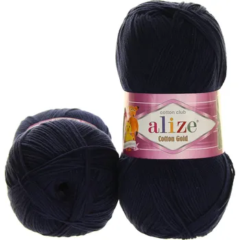 Příze Alize Cotton Gold tmavě modrá 058