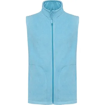 Pánská bunda Pánská fleecová vesta LUCA, Kariban Barva: Tyrkysová melírovaná, Velikost: XL