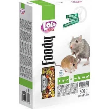 Krmivo pro hlodavce Lolo Pets LOLO Foody kompletní krmivo pro myši 500 g