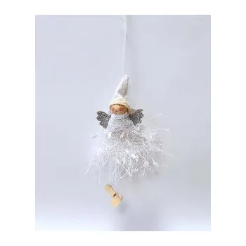 Vánoční dekorace 24LK187 Dekorace anděl třásně