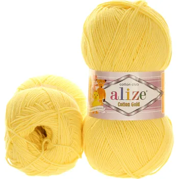 Galanterie Alize Cotton Gold světle žlutá 187