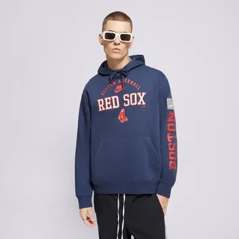 Pánská mikina Nike Mikina S Kapucí Boston Red Sox Mlb Tmavomodrá L