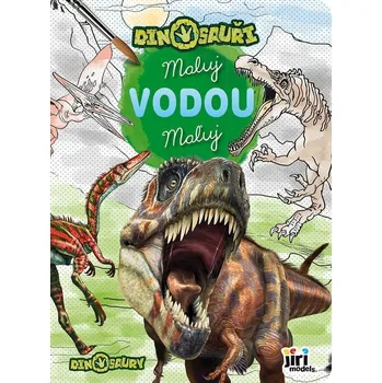 omalovánky Jiri Models Maluj vodou Dinosauři omalovánky