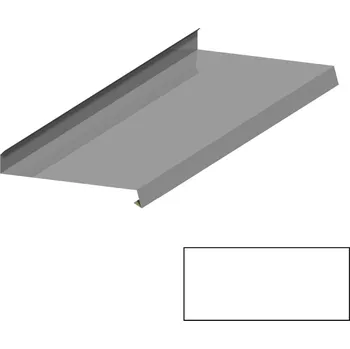 Střešní lemovaní Oplechování římsy RS312A SP 25 RAL 9010 bílá