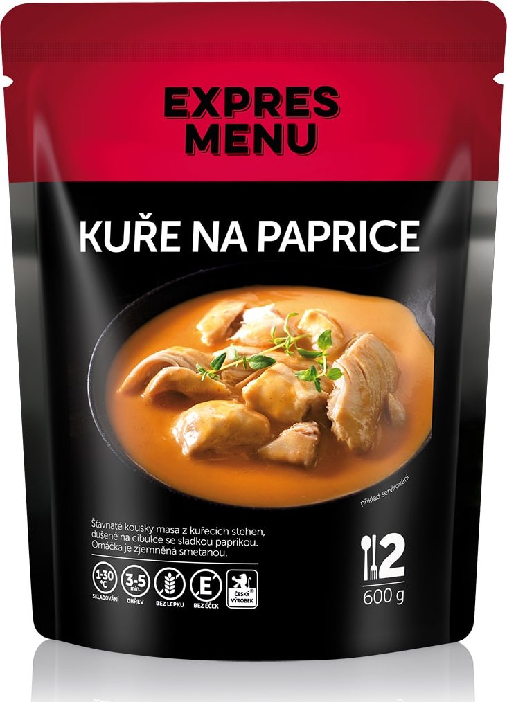 EXPRES MENU Kuře na paprice 600g (2 porce)