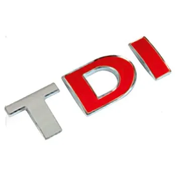 Samolepící dekorace 3D nálepka "TDI"_2
