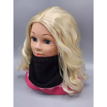 Nákrčník Ručně pletený dětský nákrčník - hladký - černý