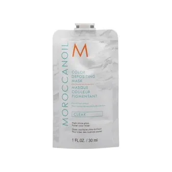 Vlasová regenerace MoroccanOil Depositing Mask pigmentová maska na vlasy 30 ml, Clear