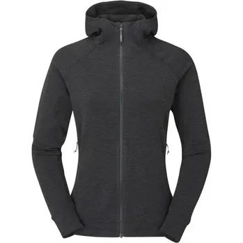 Dámská móda Rab Womens Nexus Hoody, black - dámská střední vrstva L + Doprava zdarma